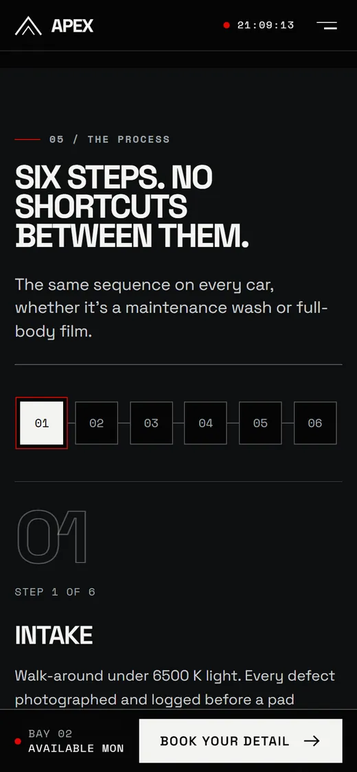 Apex Auto Studio on mobile, section 3